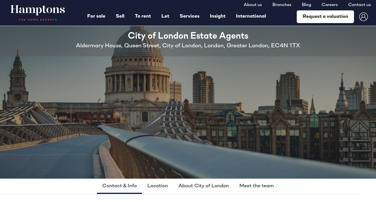 Hamptons Estate Agents City of London